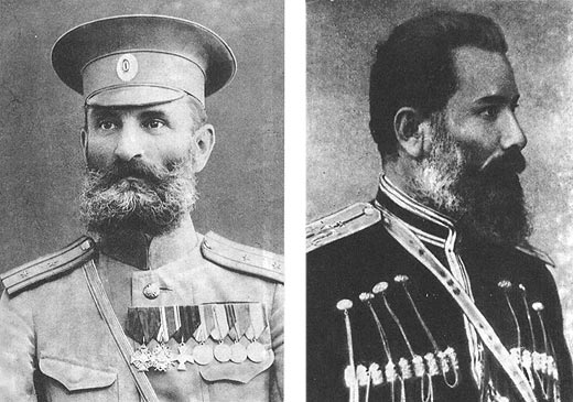 Участники Собственного Его Величества конвоя Государя Императора Александра I, кумыки братья Абдусалам и Абдул-Вагаб Абдурахман Аджиевы.